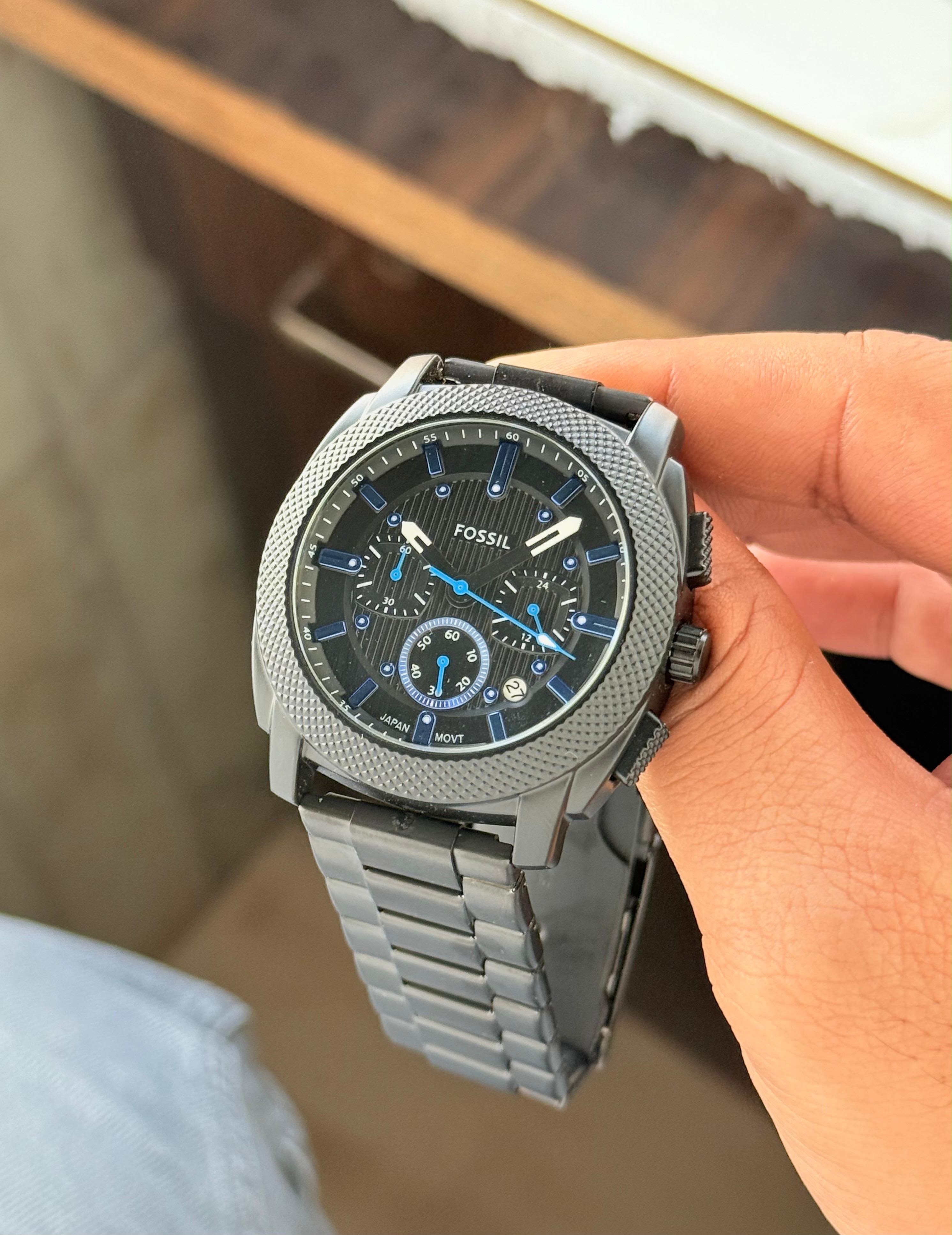 Fossil Machine Chronograph Analog Matte-Black