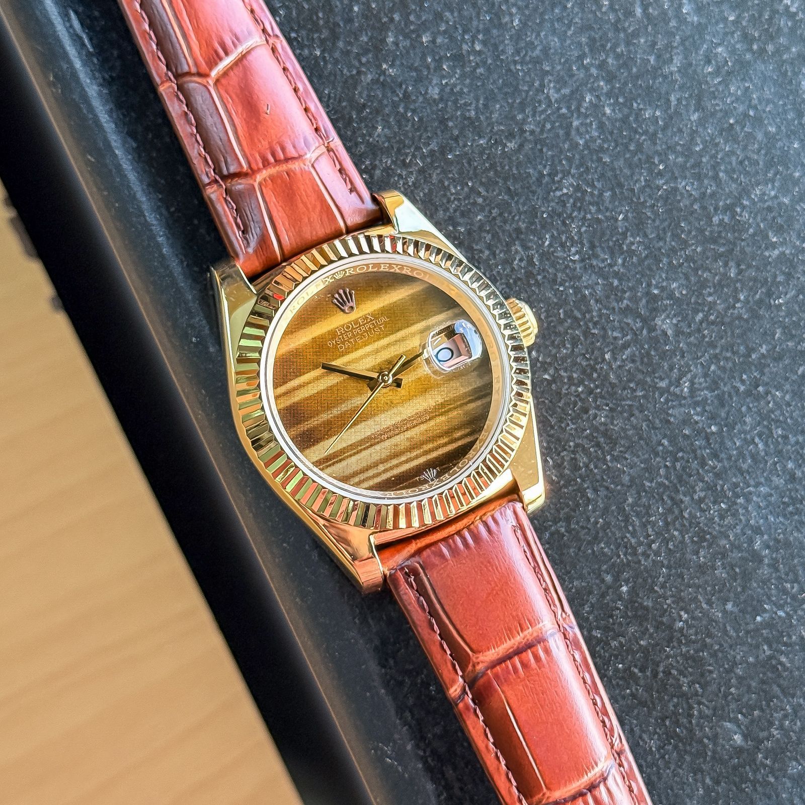 Rolex Datejust with a rare tiger's eye Premium Automatic