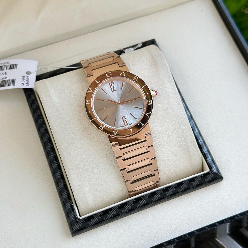 BVLGARI ICONIC ITALIAN WATCH FOR WOMEN (GOLD)