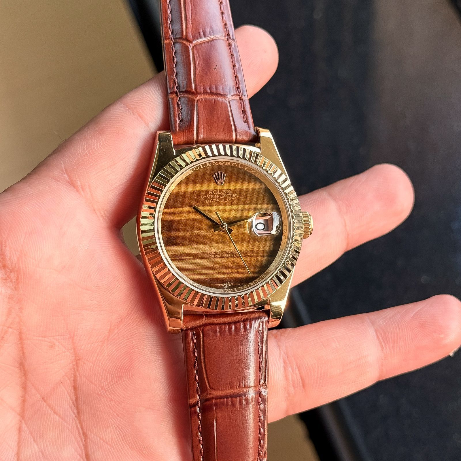 Rolex Datejust with a rare tiger's eye Premium Automatic