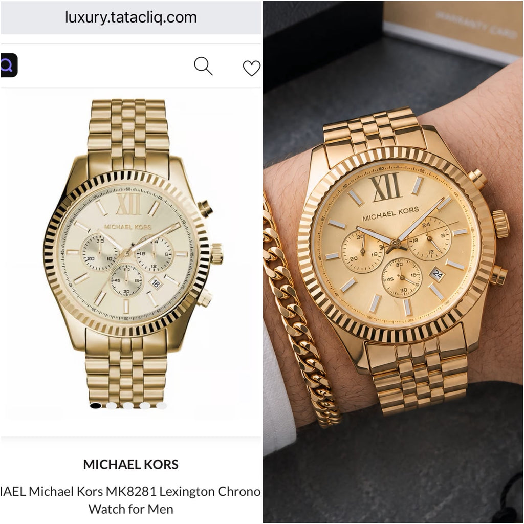 MICHAEL KORS LEXINGTON GOLD