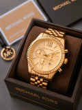 MICHAEL KORS LEXINGTON GOLD
