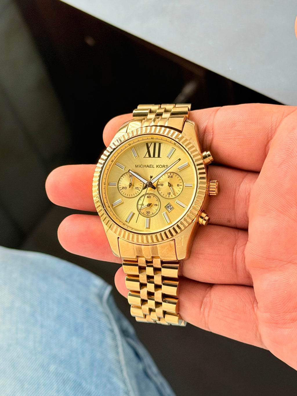 MICHAEL KORS LEXINGTON GOLD