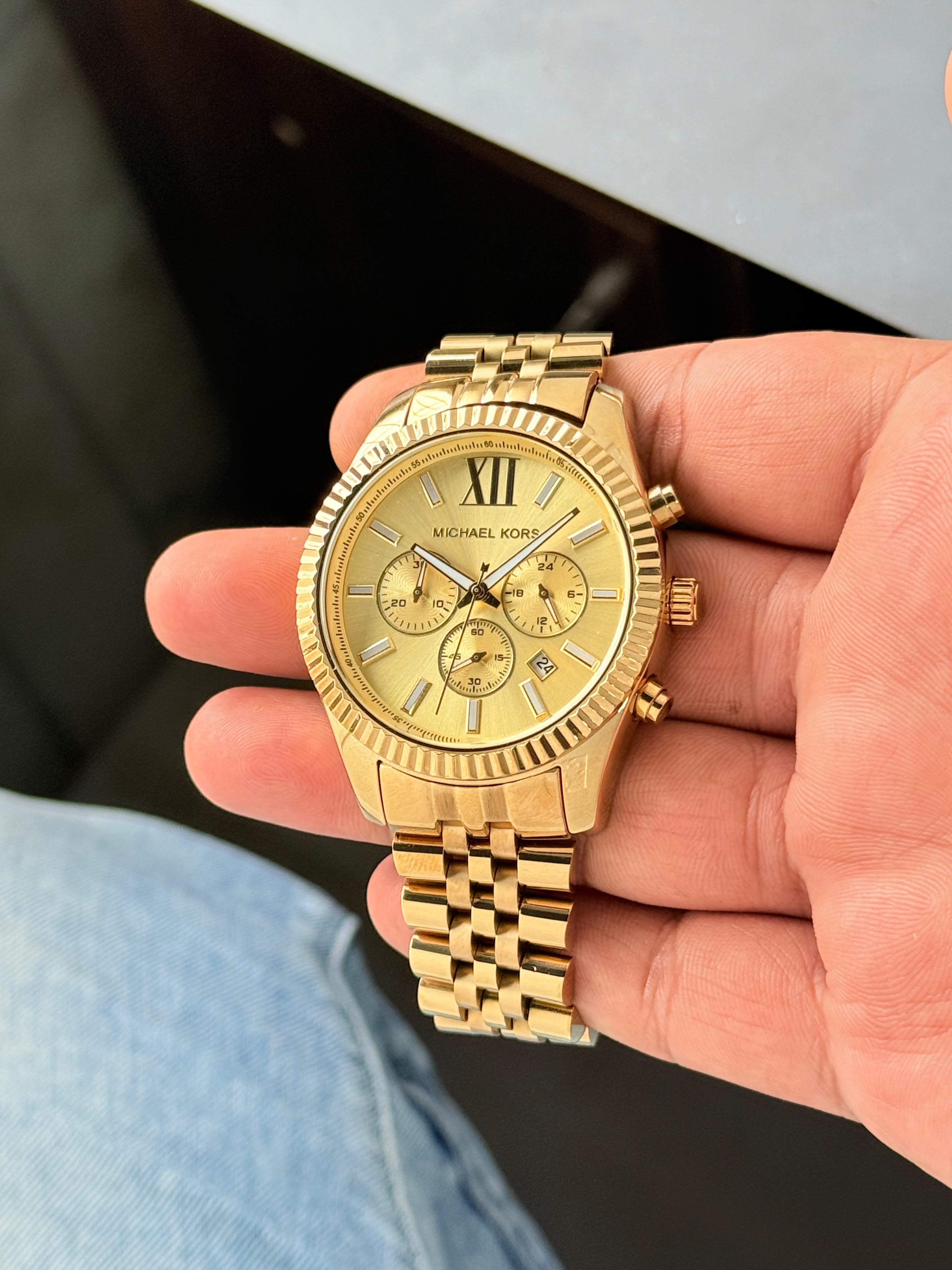 MICHAEL KORS LEXINGTON GOLD