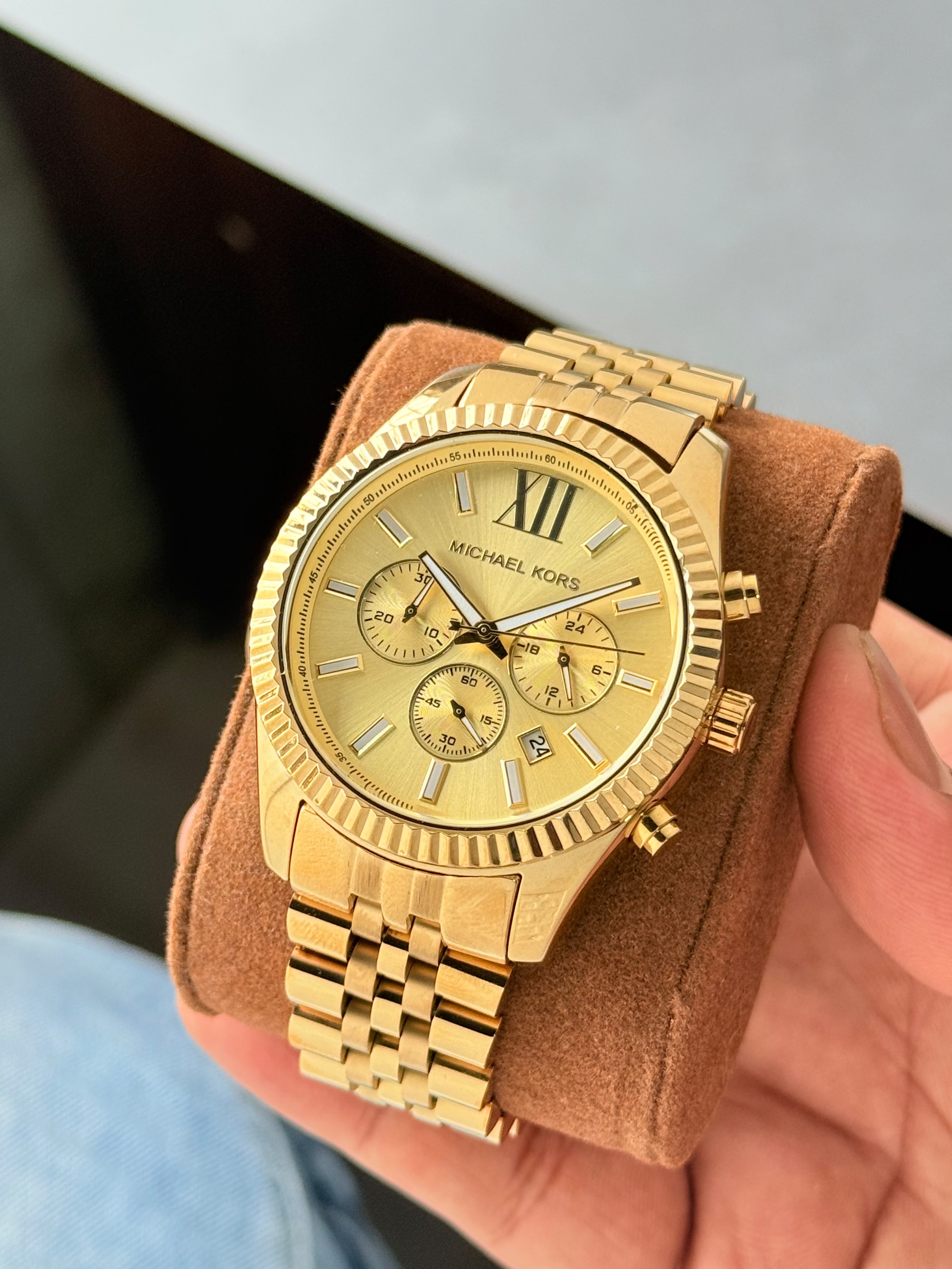 MICHAEL KORS LEXINGTON GOLD