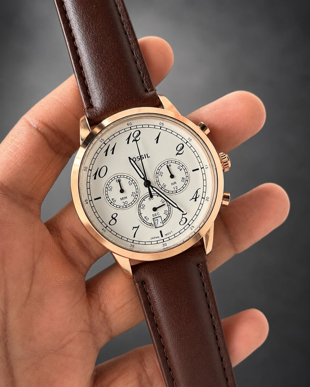 FOSSIL CHRONOGRAPH White Dial Analog