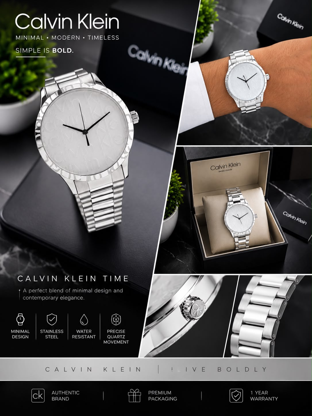 Calvin Klein Premium Men’s Watch ✨ 🖤