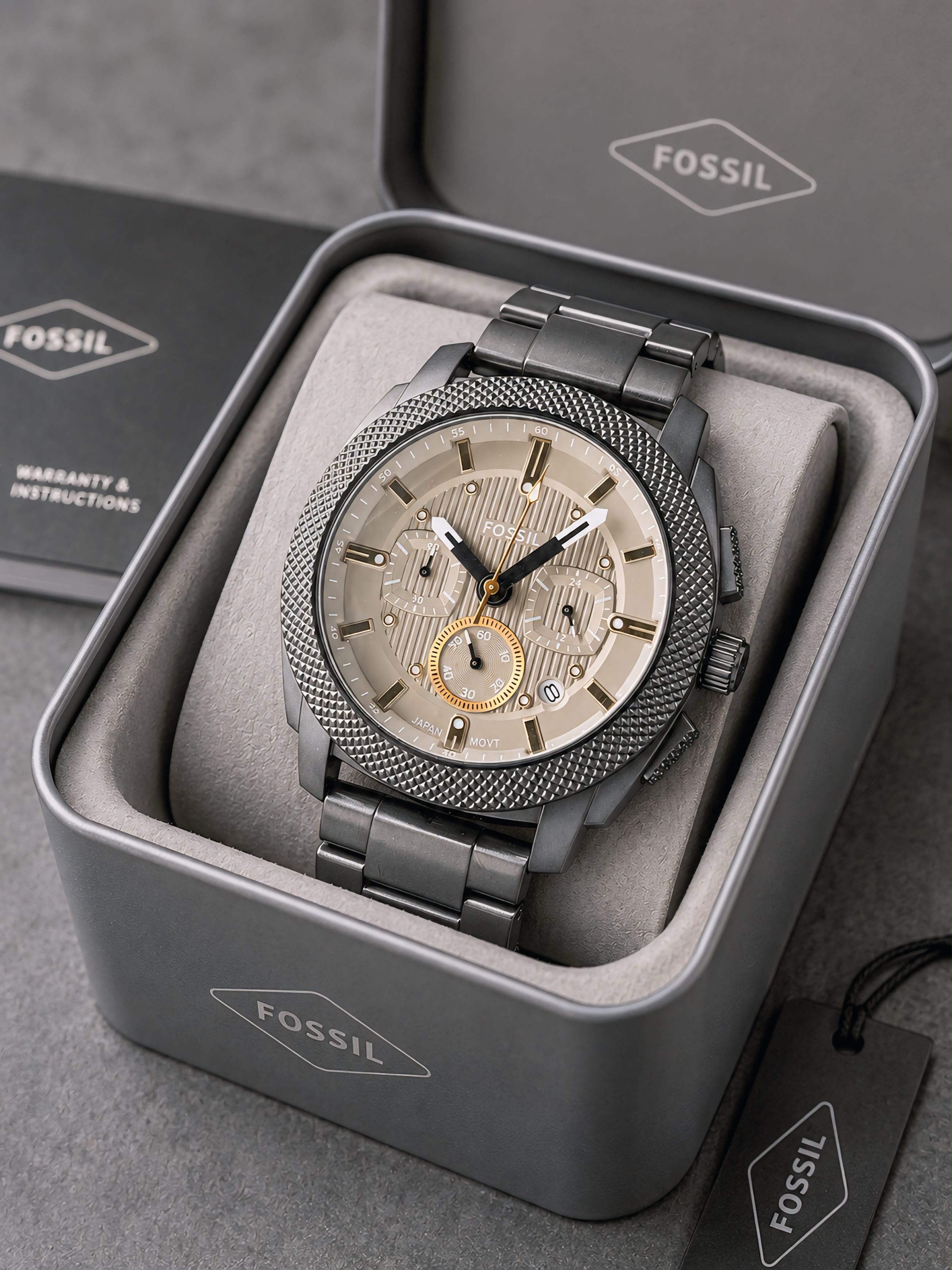 Fossil Machine Chronograph Analog Matte-Grey