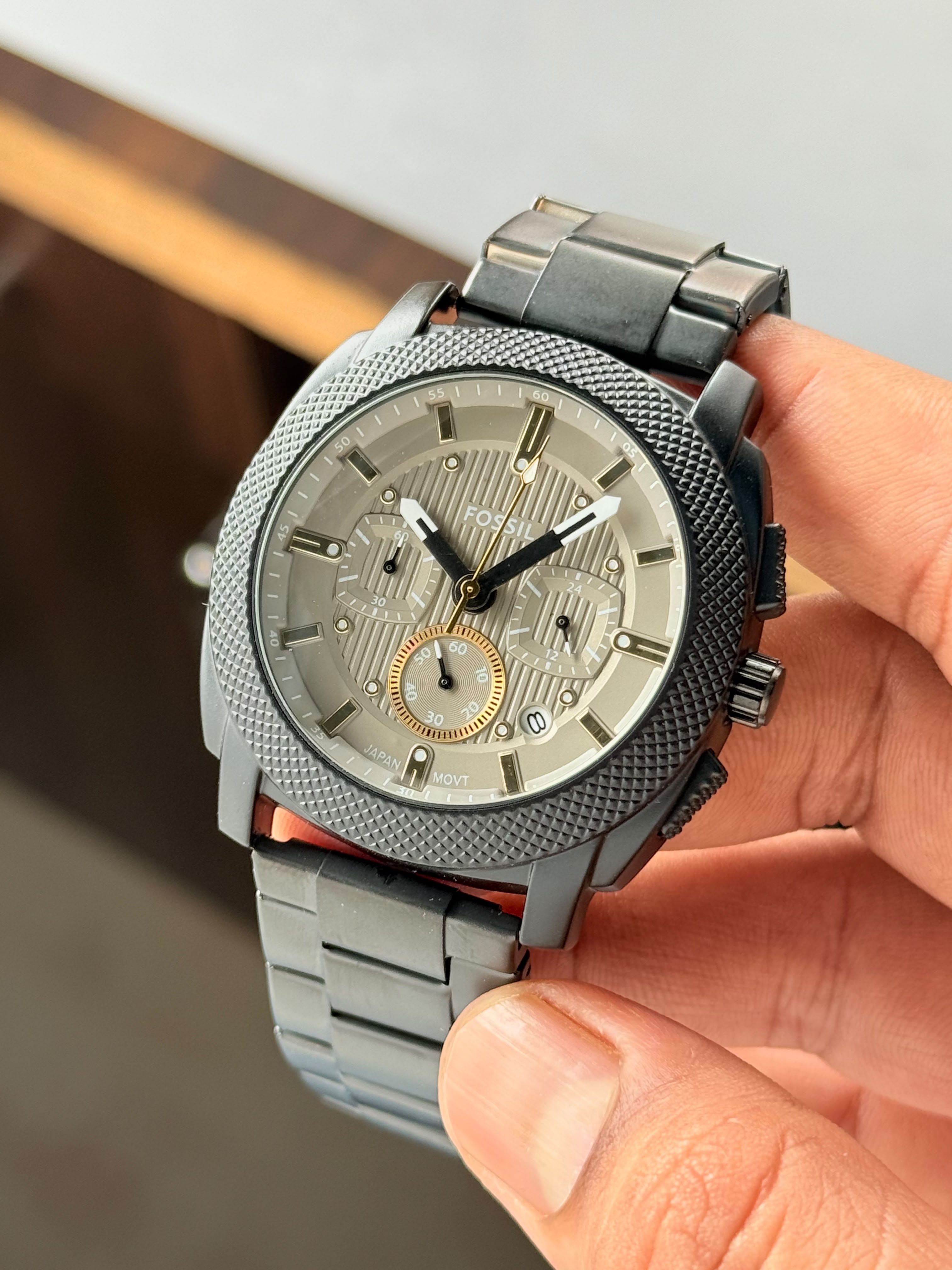 Fossil Machine Chronograph Analog Matte-Grey